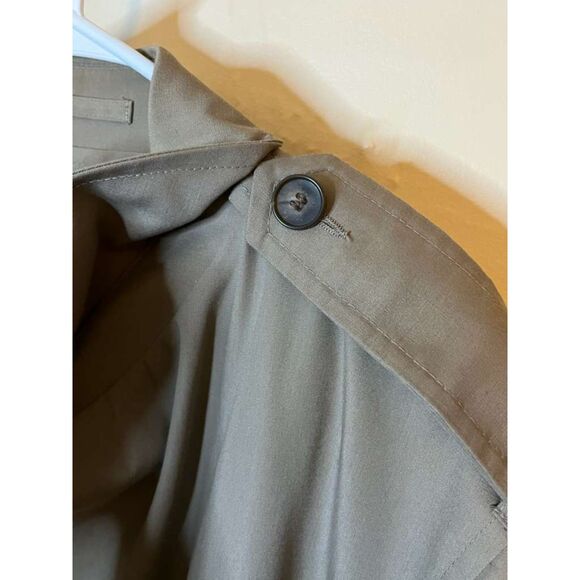 Vintage London Fog Trench Coat Mens 46 Long Beige Wamsutta Thinsulate Lined USA - Picture 6 of 8